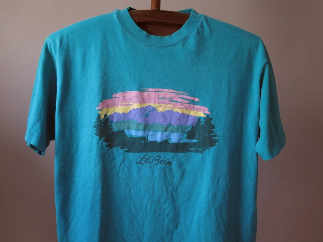 Vintage LL Bean T Shirt 80s Hanes LL Bean Vintage Outdoor T Shirt