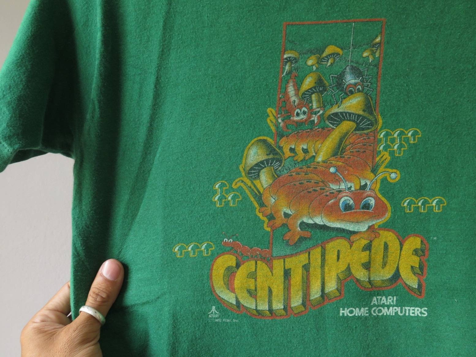 Vintage Centipede Game T Shirt 1982 Centipede Atari Game T
