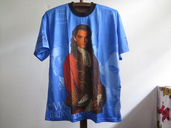 Vintage the Man in the Iron Mask 90s Bootleg T Shirt Leonardo 