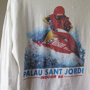vintage winston tshirt winston jet ski team palau sant jordi indoor 94 long sleeve turtle neck t shirt vintage jet ski tshirt rare 90s tee