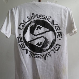 Vintage Quicksilver T Shirt 80s - 90s Quicksilver Surf Tee Vintage Surf Wear Surf Fashion Tee Vintage Surfboards Single Stitch