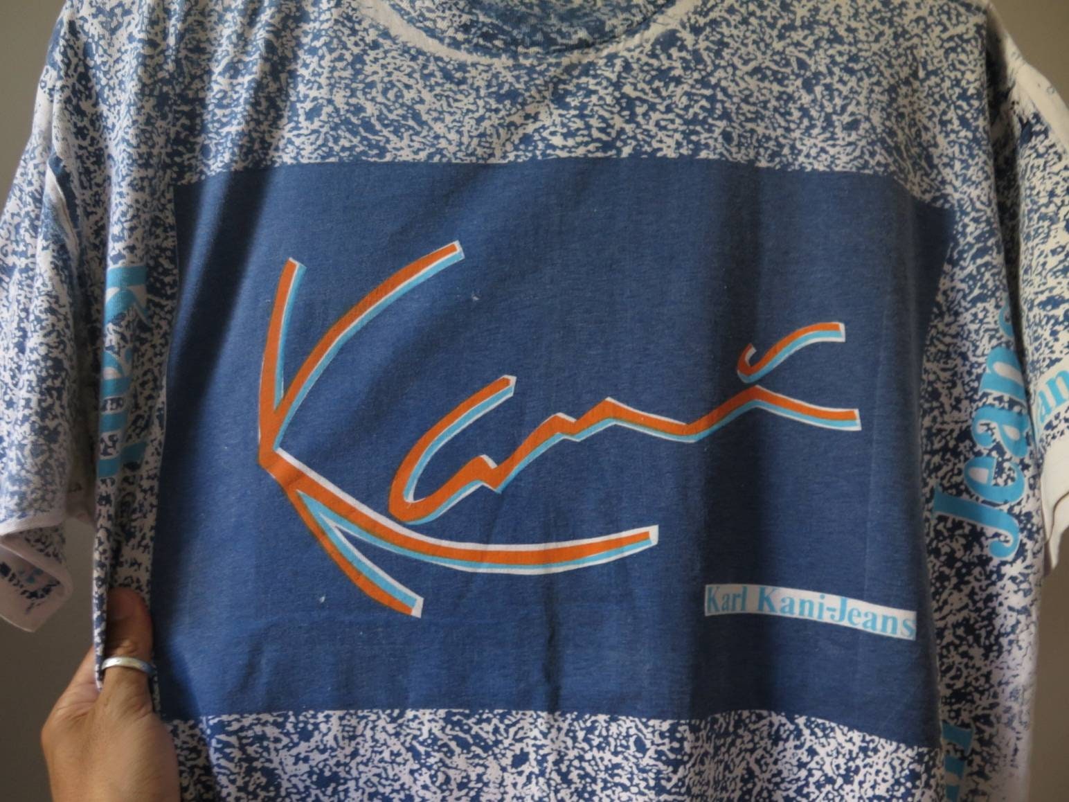 Vintage Karl Kani Jeans T-shirt: 90s Hip Hop Overprint Tee - Etsy
