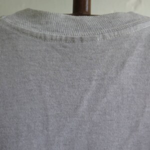 May include: A plain grey t-shirt with a ribbed crew neck.