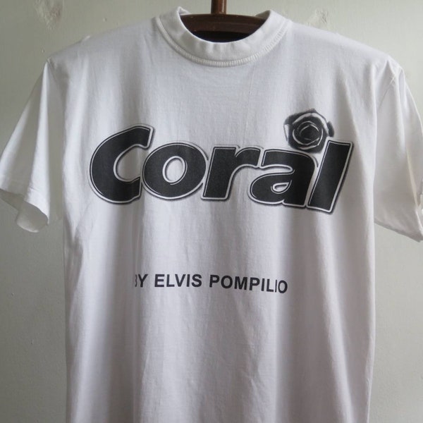 vintage Elvis Pompilio T Shirt Créateur de mode Corail Par Elvis Pompilio Rare Promo Tee Elvis Pompilio Hat Designer Défilés de mode