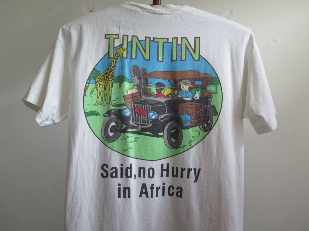 T Shirt Adventures of Tintin in Zanzibar - Etsy