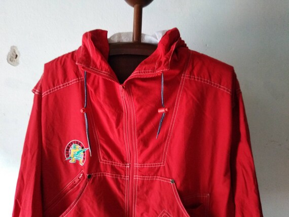 vintage lightning bolt jacket vintage red hoodie