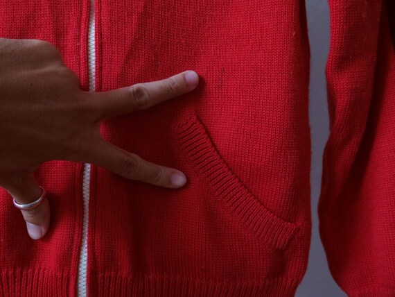 Vintage Fila jacket 80s Fila Knitted Zip Up Sweat… - image 4