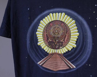 grateful dead T shirt dunkelblau Gr.XL dankbar tot sand riviera maya deadstock shirt