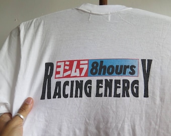 Vintage Yoshimura Racing T Shirt Racing Energy 90 Yoshimura 8 Hours Superbike Suzuka 8 Hours Vintage Suzuka Race Bike Rare Tee