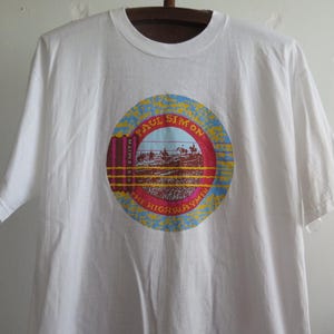 Vintage Paul Simon T Shirt Paul Simon The Highwaymen Back at the Ranch Band Tee XL Rare Music T Shirt
