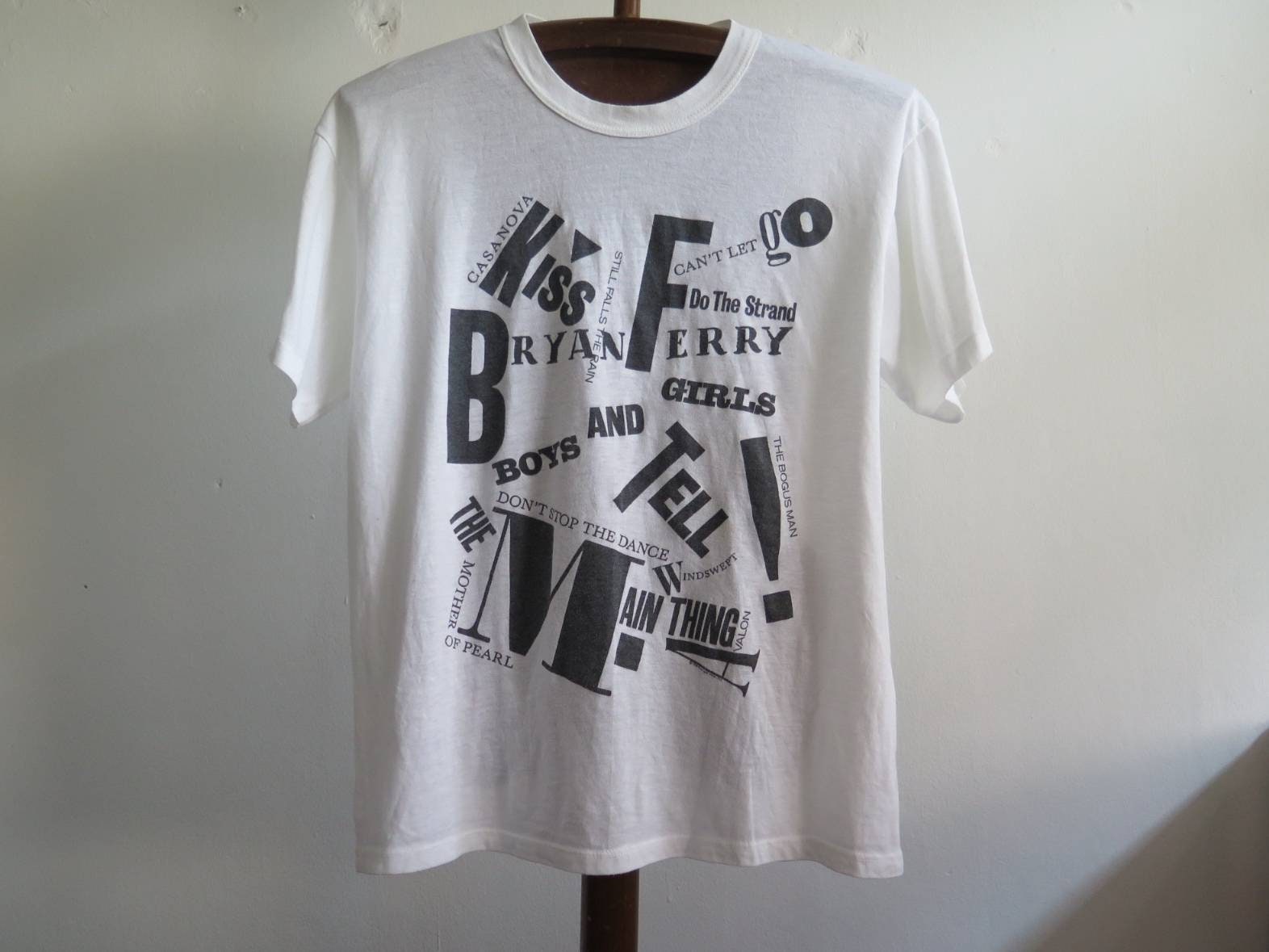 ★新品未着用！英国製 ブライアン・フェリー 公式 Tシャツ サイズS