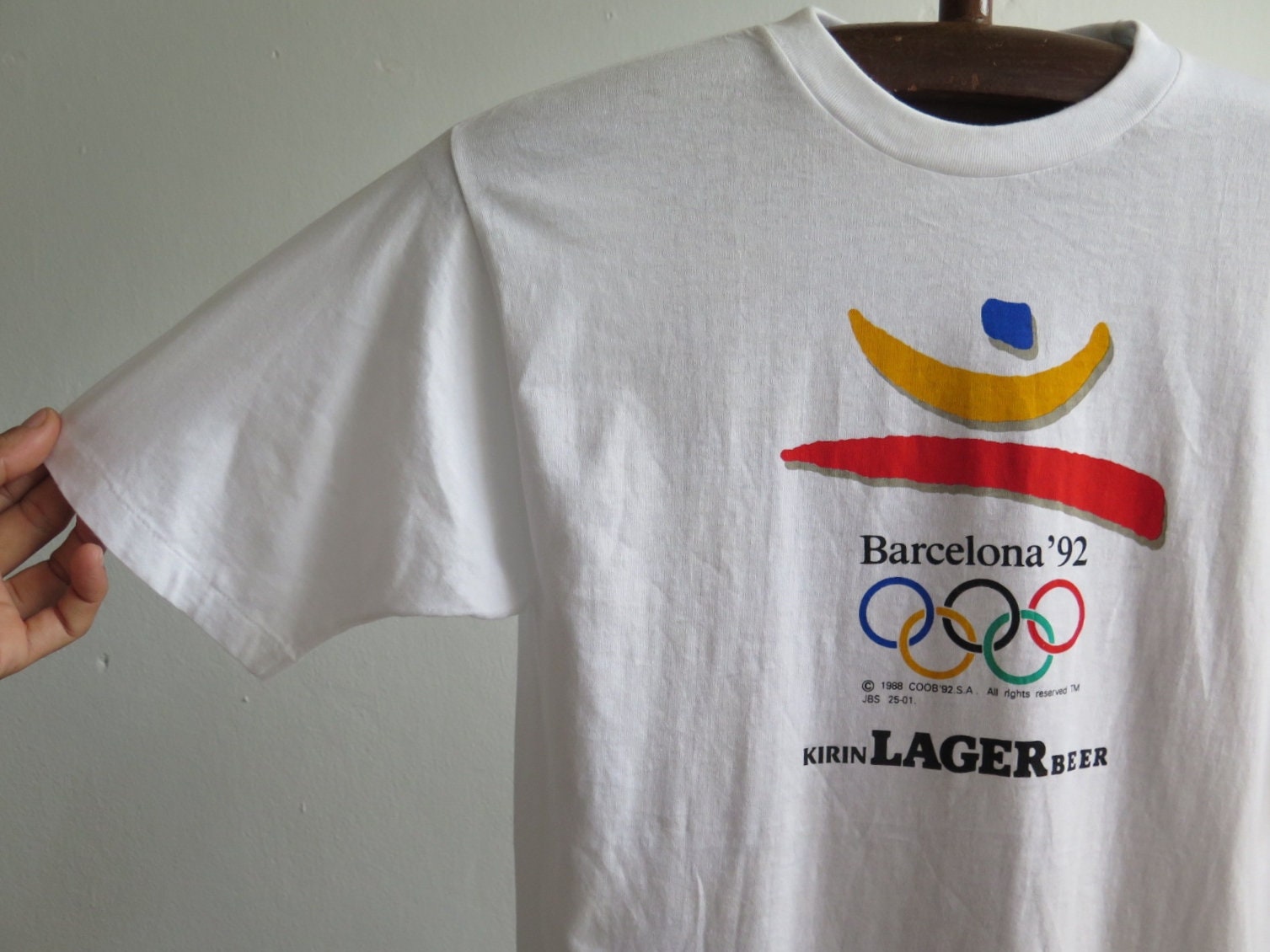 Vintage 1992 Barcelona Olympics T-shirt, Kirin Beer Promo - Etsy
