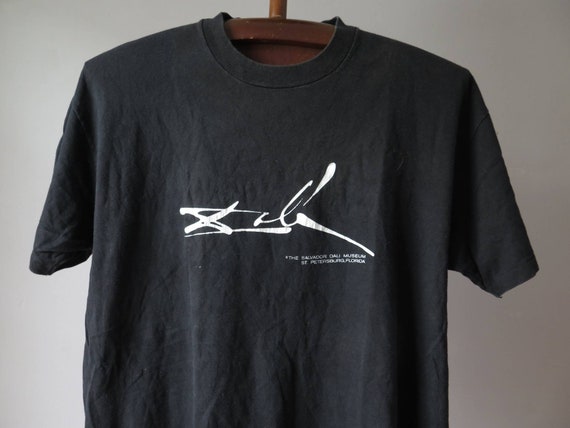 vintage salvador dali tshirt 80s salvador dali shi