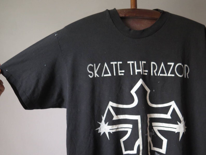 Vintage Skate the Razor Band T Shirt Stranger 90s Rock Hard Rock T ...