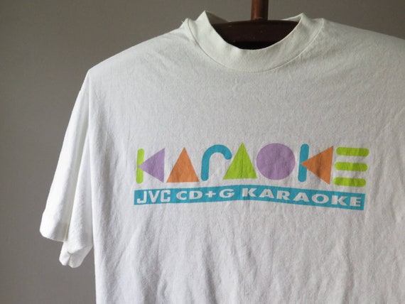 vintage jvc cd g karaoke player tshirt vintage jv… - image 1