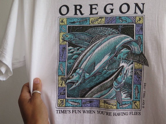Vintage Ray Troll T Shirt 90s Ray Troll Oregon T Shirt Artist T