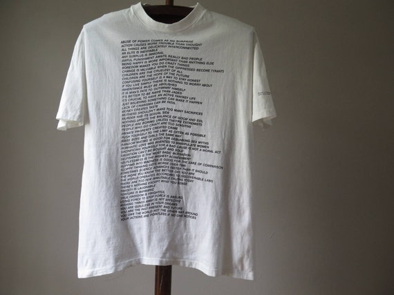 Vintage Jenny Holzer Tshirt Vintage Art Tshirt Vintage Artist