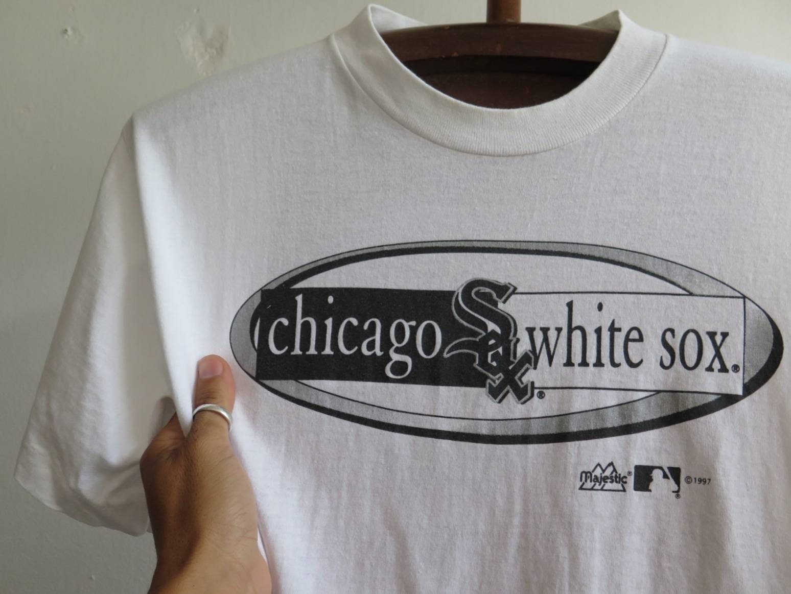 Vintage 90s Chicago White Sox Starter T-Shirt 2XL Deadstock MLB Baseball  Sports