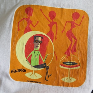Vintage Poster Pop T Shirt Poster Pop Shag Artista illustrazione T Shirt Y2K Abbigliamento Tee Streetwear T Shirt Y2K Fashion Art tee Shag