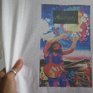 Vintage Santana T Shirt Viva Santana Band T Shirt Latin Rock Psychedelic Rock Vintage Rock TShirt Rare Promo T Shirt Carlos Santana