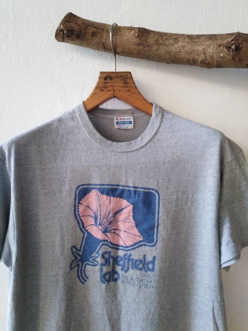 Sheffield Lab Vintage Tshirt audiophile direct disc vinyl records records Moscow session James newton howrrd