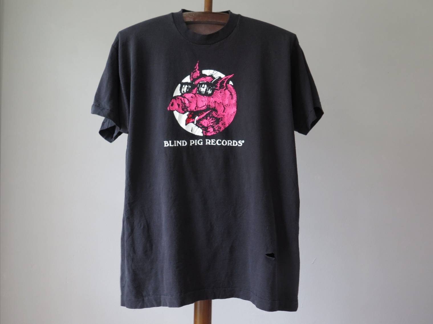 Vintage Blind Pig Records T Shirt 80s 90s T-shirt Blind Pig