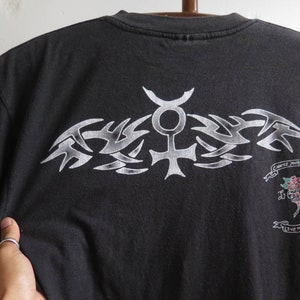 Vintage Dennis Rodman T Shirt 90s Dennis Rodman Tattoo T Shirt Chicago Bulls nWo wrestling WCW WWE Vintage Hiphop Tee Rare Rodman Tee