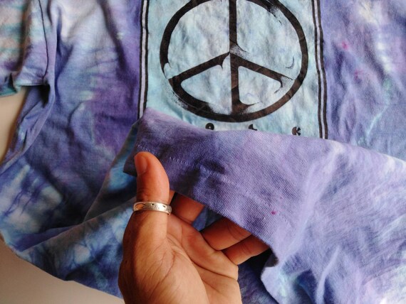 vintage peace tshirt hippie tshirt vintage tie dy… - image 7