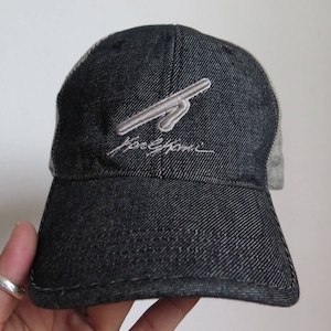 vintage karl kani hat vintage hiphop 90s hat karl kani embroidery logo oldschool hip hop hat rap hat hiphop fashion denim hat