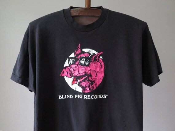 ヴィンテージ ブラインドピッグレコード Tシャツ – 80年代/90年代 