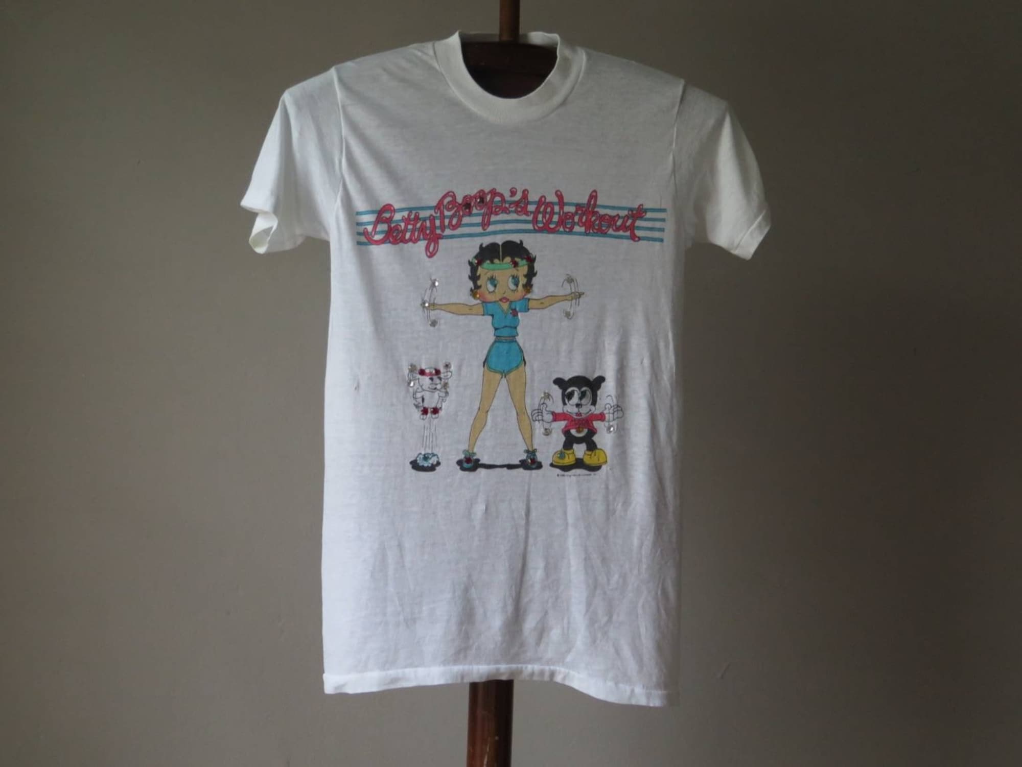 Vintage Betty Boop T Shirt 1984 Betty Boop Workout