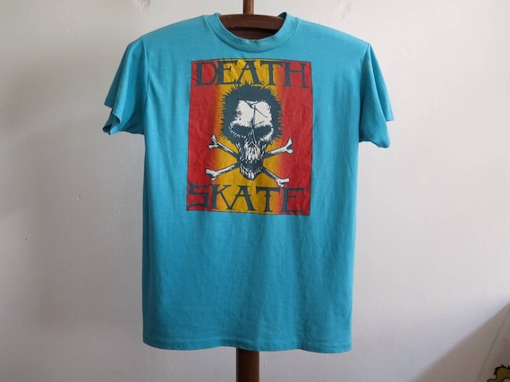 ヴィンテージ デス スケート T シャツ 80 年代 スケート T シャツ レア