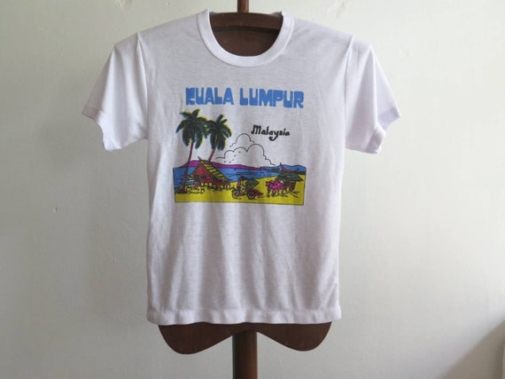 Vintage Tourist Shirt 80s Kuala Lumpur T Shirt - Etsy