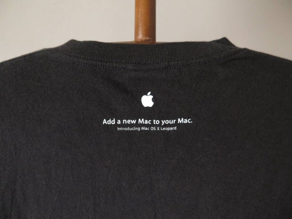 Apple Mac computer IT iOS X Leopard vintage tee t… - image 7