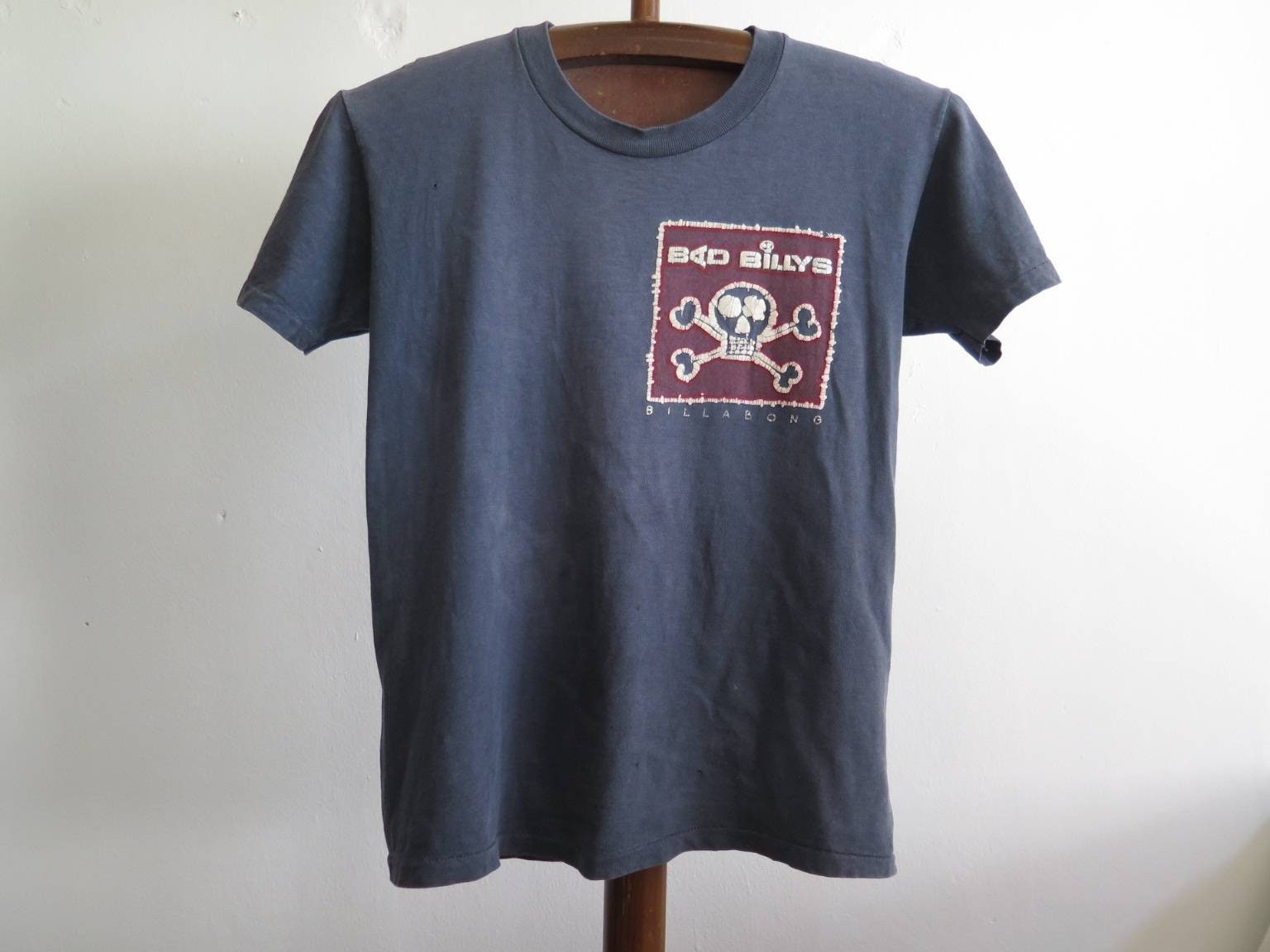 Vintage 80s Billabong Bad Billys ロンTシャツ Billabong Size M 80S Vintage Bad Billys Crew Neck Short