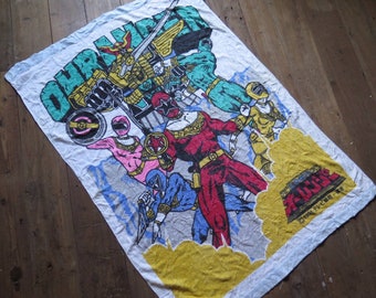 Chouriki Sentai Ohranger Super-Powered Squadron King Ranger Toei 1995 Super Sentai Power Ranger Zeo vintage large towel rare