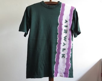 Vintage Airwalk Tie Dye T-Shirt: 90s Skate Fashion, Made in USA