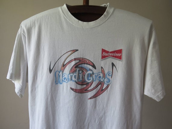 vintage mardi gras tshirt vintage budweiser tshir… - image 1