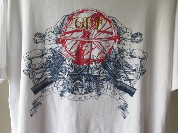 ジャンフランコ フェレ T シャツ 刺繍 GFF ロゴ ファッション 