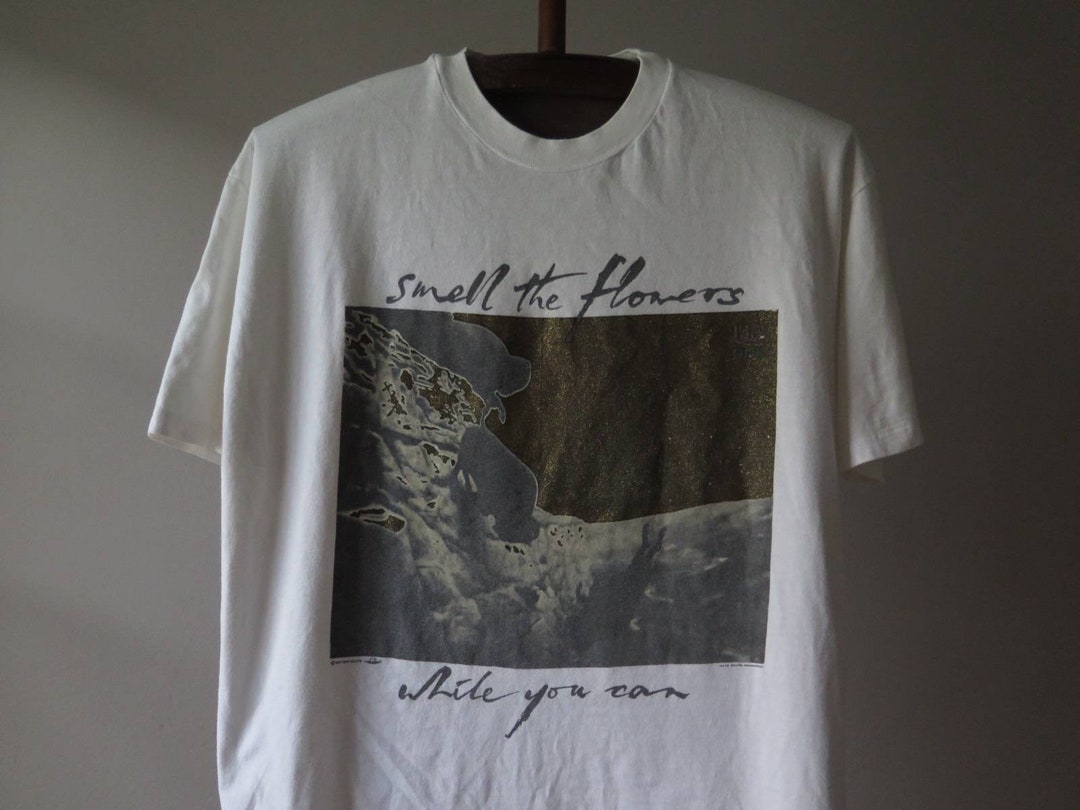 Vintage U2 Smell the Flowers While You Can T Shirt Vintage U2 Band T