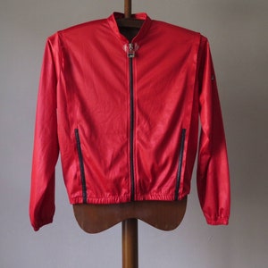 Fila Vintage Red Swimming Tracksuit 80s - 90s Fila Jacket Zip Up Vintage Sports Wear 100 Polyester