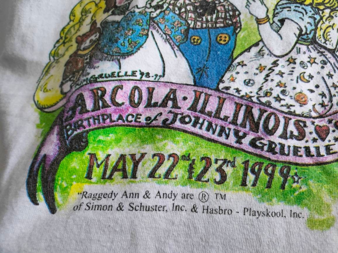 Vintage Raggedy Ann & Andy T-shirt: 1999 Festival Tee - Etsy