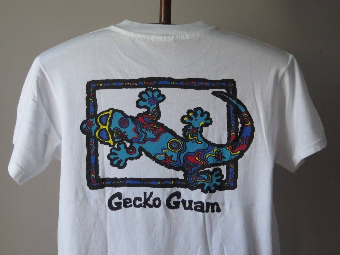 ヴィンテージ ゲッコー グアム サーフ Tシャツ：90年代 サーフィン T