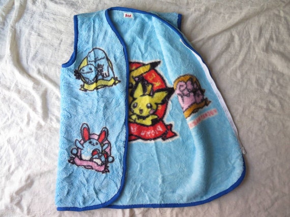 Nintendo Pokemon vintage enfants adolescent imprime gilet en fourrure jeux video pikachu monstre Game Freak Gameboy gilet de petite taille Etsy France