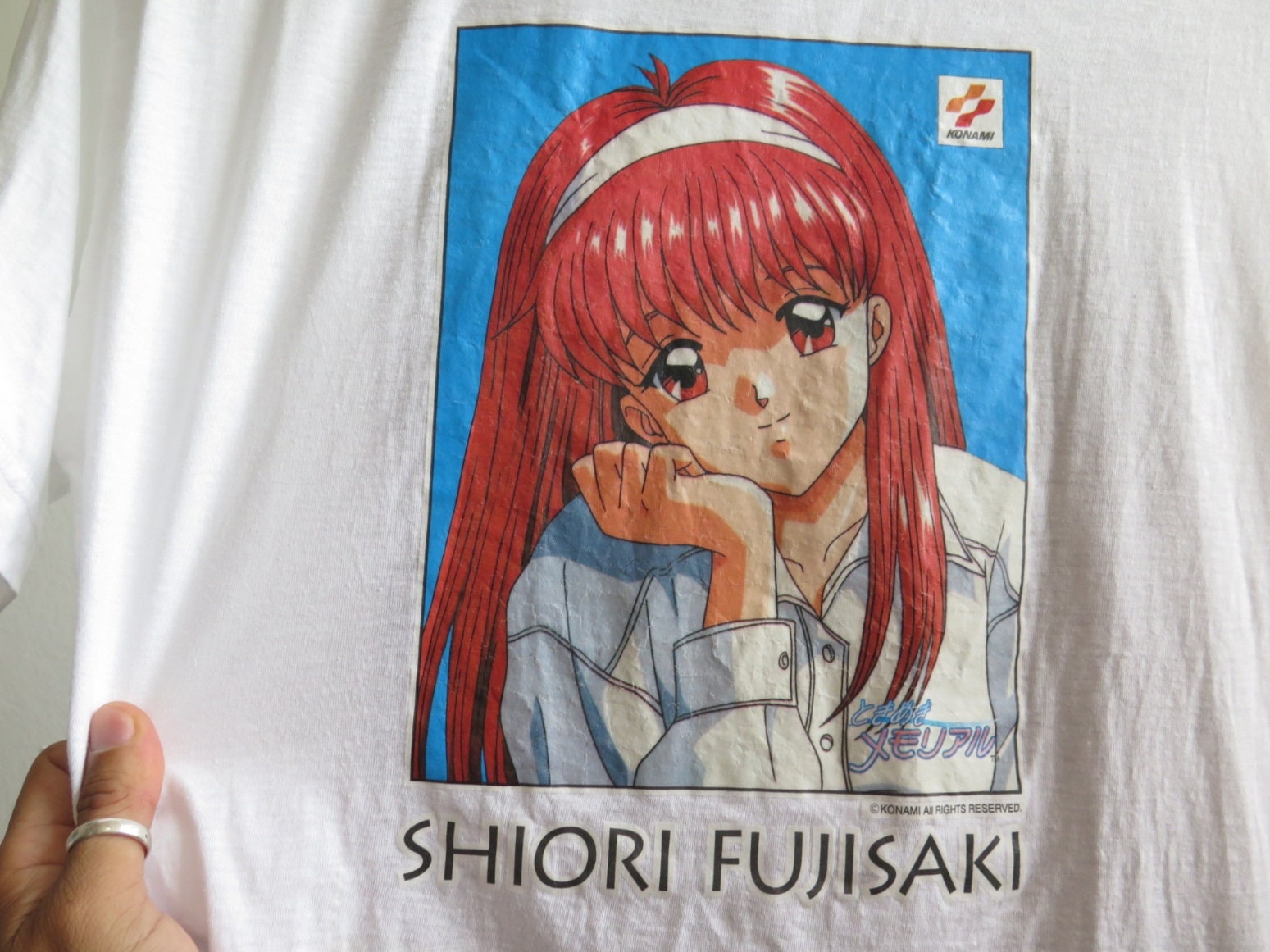 90s　ときめきメモリアル　藤崎詩織　ビンテージtシャツ　新品未開封品　非売品 90s ときめきメモリアル 藤崎詩織 ビンテージtシャツ 新品未開封