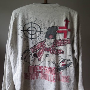 Vintage 90s Fashion Sweatshirt 90s Kids Skate Hiphop Sweatshirt Rave Rap Vintage Streetwear Long Sleeve Rare Inline Skates