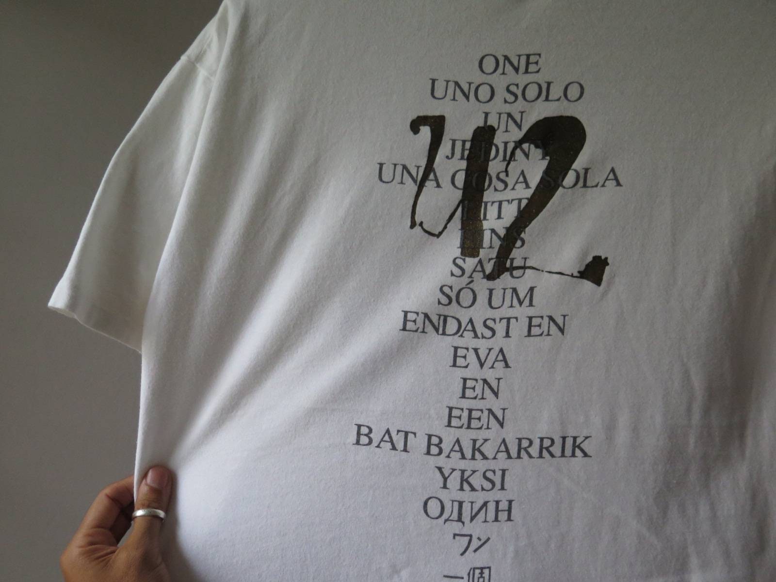 Vintage U2 Smell the Flowers While You Can T Shirt Vintage U2 Band T