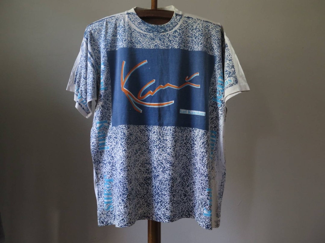 Vintage Karl Kani Jeans T-shirt: 90s Hip Hop Overprint Tee - Etsy