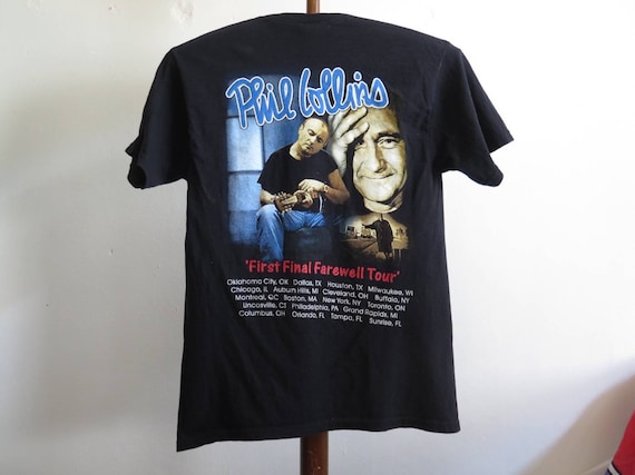 Vintage Phil Collins T Shirt Final Farewell Tour Genesis - Etsy