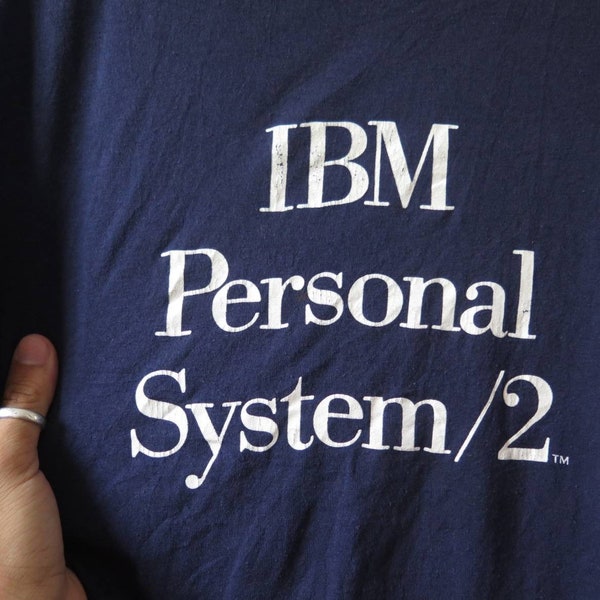 Vintage IBM Personal System/2 T Shirt IBM Computer T Shirt 80s Technology IT Rare 80s T Shirt 50/50 Classic Logo Design Rare